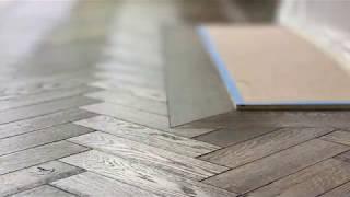 Herringbone floors - from start to finish