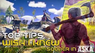 Top Tips I WISH I KNEW Sooner - ASKA Guide