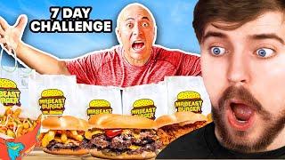 I Survived off MrBeast Burger For 7 Days!! (MrBeast Burger Tier List)