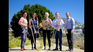 "1140 Brass Quintets Tuning to Organ" Brass Over Bridges with organ at Zion San Francisco