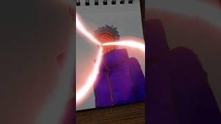 Drawing obito uchiha || #animedrawing  #naruto #itachi #madara #anime #shorts
