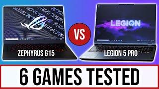 Asus Zephyrus G15 vs Lenovo Legion 5 Pro - Gaming Comparison