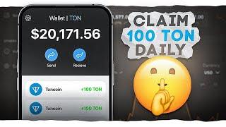 How to Claim 100 TON Coins (TON) Daily with Instant Withdrawal