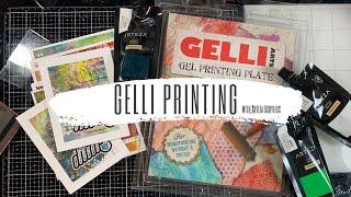 Gel Prints using Arteza Acrylic Paint