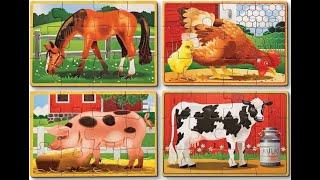 Melissa & Doug Amazing Farm Animals Jigsaw Puzzles