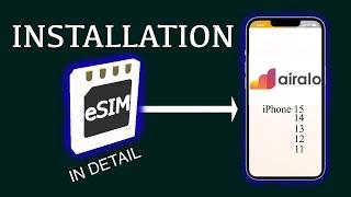First installation of Airalo. Full iPhone Tutorial