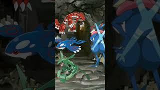 Ash Greninja Vs Legendary Pokemon's || GODSE || #shorts #pokemon #ashgreninja