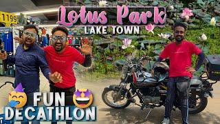 কত পদ্ম 🪷! Bangur Avenue Biodiversity Park | Decathlon New Town | Lotus Park Kolkata Bengali Vlog