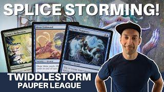 TWIDDLESTORM COMBO! MTG Pauper Arcane Splice "Storm" is a one turn combo and an absolute BLAST!