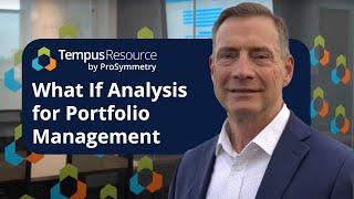 What if Analysis for Portfolio Management