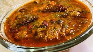 Kurdish chives stew recipe ( khoresht tare)