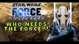 Can you beat the Force Unleashed without the Force and no upgrades?