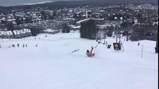 Skier Lands on Head After Failed Backflip Attempt - 1022237