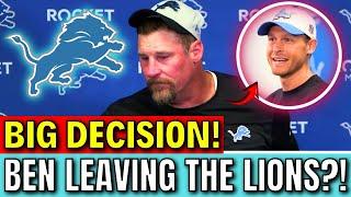 NO ONE PREDICTED THIS! BEN LEAVING THE LIONS?! OFFICIAL! DETROIT LIONS NEWS