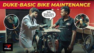 KTM DUKE 200 : Basic Bike Maintenance Tamil | DIY | RevNitro