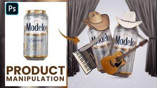 Beer Product manipulation in Photoshop | advertising poster design | photoshop tutorial