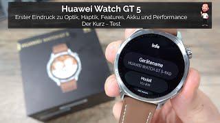 Huawei Watch GT 5 | First impression of look, feel, features and performance | The short test