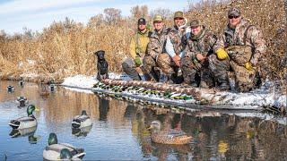 Hunting Mallards on TINY Creek in Wyoming with 20 Gauges (Must See!)