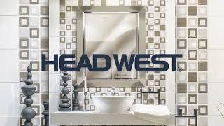 Head West Brushed Nickel with Chrome Inner Lip Beveled Accent Wall Vanity Mirror 27.5 x 33.5