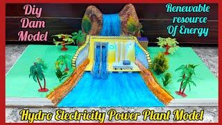 Hydro Electricity Power Plant Working model | Dam working model | Renewable energy project model