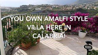 Your Own Amalfi Style Villa in Calabria! Stunning Sea Views!