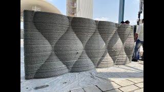 Apis Cor: concrete 3D printed walls as masonry walls (CMU or concrete block walls)