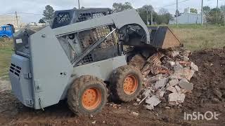 accidente con la minicagadora