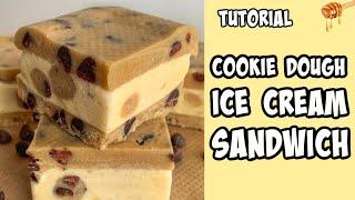 Cookie Dough Ice Cream Sandwiches!! Recipe tutorial #Shorts