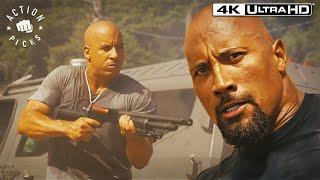 Dominic and Hobbs Team Up To Fight | Fast Five 4k HDR