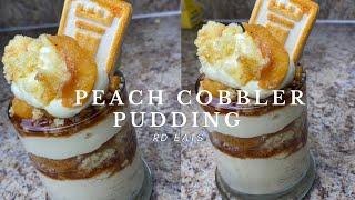 Peach Cobbler Pudding Recipe! Easy Recipe