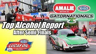 NHRA Gatornationals Top Alcohol Report 2024 | Semi-Finals | Gainesville Raceway | Drag Racing