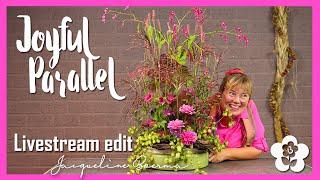 Joyful Parallel Flower Arrangement by Jacqueline Boerma