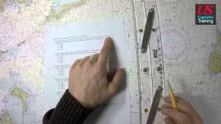 Captain License Chart Navigation – True Course Made Good Practice Problem 1