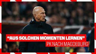 "Aus solchen Momenten lernen" - Pressekonferenz nach Magdeburg | 1. FC Köln – 1. FC Magdeburg 1:2