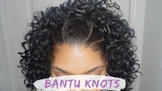 EASY CURLY KNOT HAIRSTYLE  | On Natural Hair