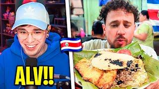 JUANSGUARNIZO REACCIONA A LUISITO COMUNICA - Probando COMIDA CALLEJERA en Costa Rica