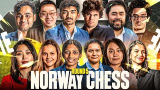 Norway Chess 2025 | Round 5 | Gukesh vs Wei Yi  | Hikaru vs Arjun |