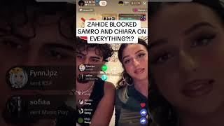 ZAHIDE blocked samro and chiara on everything !! Part 1 : chiara’s response !! 🩷