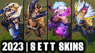 ALL SETT SKINS SPOTLIGHT 2023 - HEARTSTEEL Sett Newest Skin | League of Legends