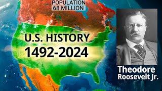 US history on the map in 10 minutes