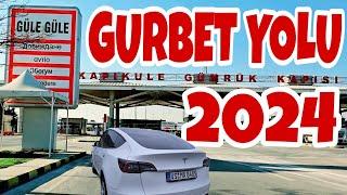 Elektrikli Araba ile Türkiye - Almanya 2343 KM / Gurbet Yolu 2024