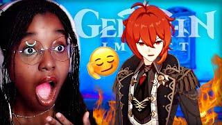 Diluc is HOT... get it? | GENSHIN IMPACT pt 3