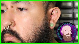 Piercing Jose's Lobes at Zero Gauge!!!