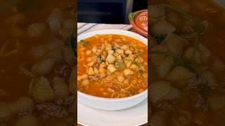 Sopita de Conchitas con Carne Molida Fast Easy Recipe #shorts