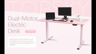 TOPSKY- Height- Adjustable Desk Frame/Standing Desk Frame(Unboxing & Assembly)