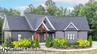 Craftsman Plan 15884GE Walkthrough Tour of North Carolina Build! - Architectural Designs