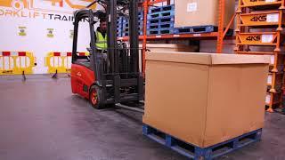 Counterbalance Forklift Training | Pick up a load at ground level | 4KS Forklift Training