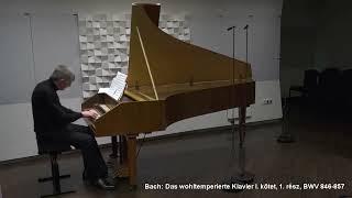 Bach Das wohltemperierte Klavier The Well Tempered Clavier I on Harpsichord