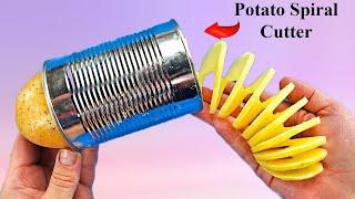 How To Make A Spiral Potato Cutter - DIY Spring Potato Machine