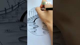 Bridge Sketch pencil drawing #viral #trending #shorts #bridge #sketch